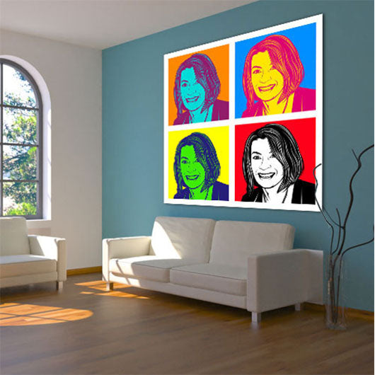 Pop-Art vom Foto - 4-Warhol pure 01 V2 (wpu-4-01v2) - Künstlerisches Pop-Art Bild vom eigenen Foto