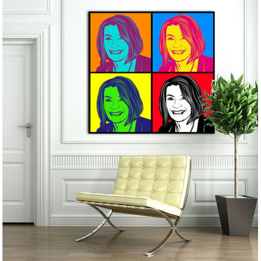 Pop-Art vom Foto - 4-Warhol pure 01 V5 (wpu-4-01v5) - Künstlerisches Pop-Art Bild vom eigenen Foto