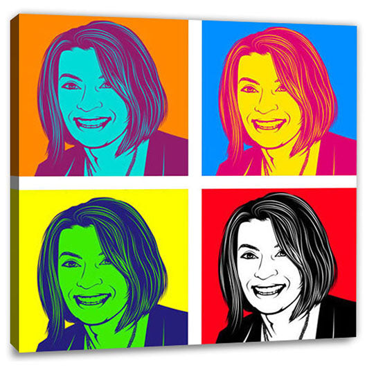 Pop-Art vom Foto - 4-Warhol pure 01 V6 (wpu-4-01v6) - Künstlerisches Pop-Art Bild vom eigenen Foto
