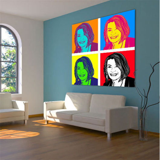 Pop-Art vom Foto - 4-Warhol pure 01 V6 (wpu-4-01v6) - Künstlerisches Pop-Art Bild vom eigenen Foto