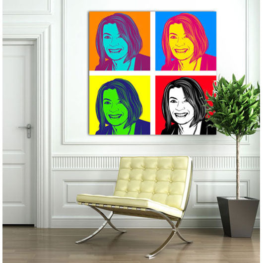 Pop-Art vom Foto - 4-Warhol pure 01 V6 (wpu-4-01v6) - Künstlerisches Pop-Art Bild vom eigenen Foto