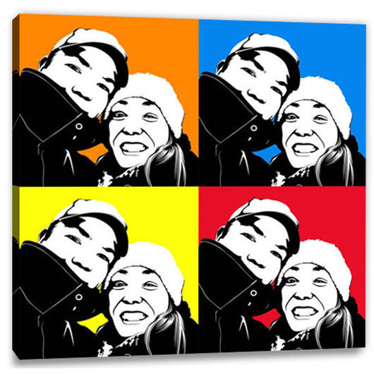 Pop-Art vom Foto - 4-Warhol pure 10 (wpu-4-10) - Künstlerisches Pop-Art Bild vom eigenen Foto