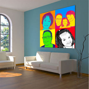 Pop-Art vom Foto - 4-Warhol pure 32 (wpu-4-32) - Künstlerisches Pop-Art Bild vom eigenen Foto