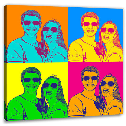 Pop-Art vom Foto - 4-Warhol pure 69 (wpu-4-69) - Künstlerisches Pop-Art Bild vom eigenen Foto