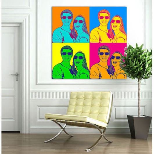 Pop-Art vom Foto - 4-Warhol pure 69 (wpu-4-69) - Künstlerisches Pop-Art Bild vom eigenen Foto