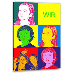 Pop-Art vom Foto - 6-Warhol pure 12 (wpu-6-12) - Künstlerisches Pop-Art Bild vom eigenen Foto