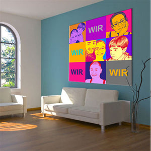 Pop-Art vom Foto - 9-Warhol pure 03 (wpu-9-03) - Künstlerisches Pop-Art Bild vom eigenen Foto