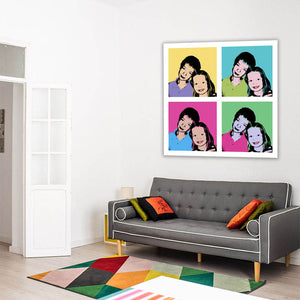 Pop-Art vom Foto - 4-Warhol Plus 31 (wpl-4-31) - Künstlerisches Pop-Art Bild vom eigenen Foto