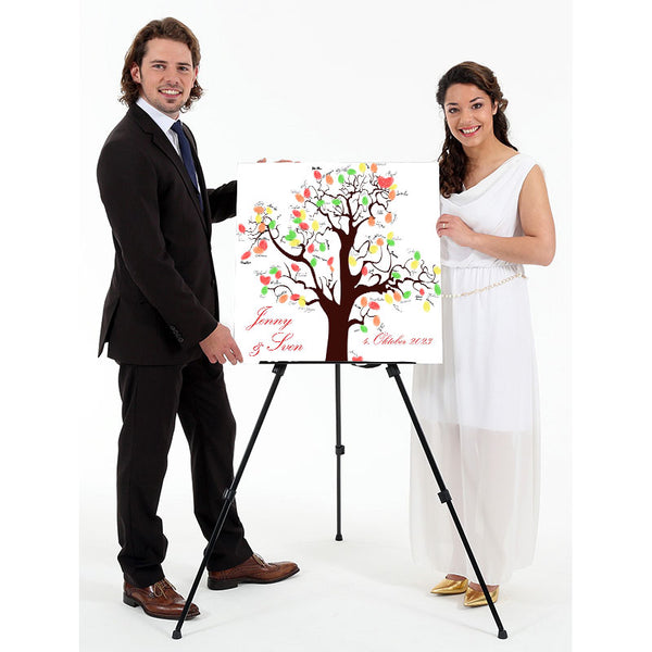 Fingerabdruck-Leinwand - Wishingtree Gäste - Fingerabdruck Leinwand