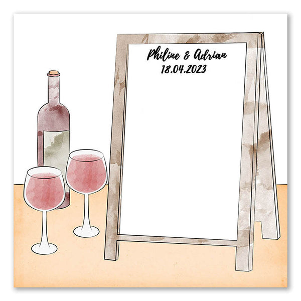 Fingerabdruck-Leinwand - Tafel - Fingerabdruck Leinwand