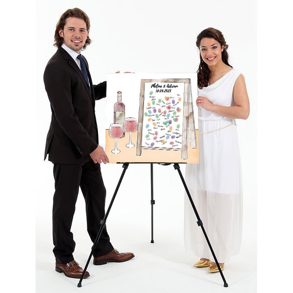Fingerabdruck-Leinwand - Tafel - Fingerabdruck Leinwand