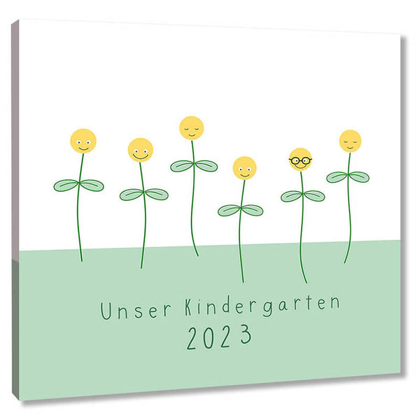 Fingerabdruck-Leinwand - Unser Kindergarten - Fingerabdruck Leinwand