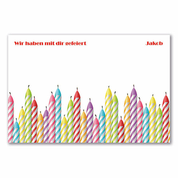Fingerabdruck-Leinwand - Kerzen - Fingerabdruck Leinwand