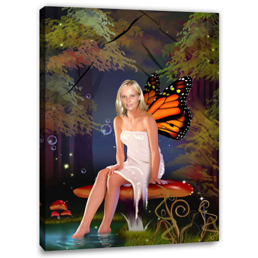 Fantasie-Portrait - Schmetterlings-Kunst - Fantasieportrait