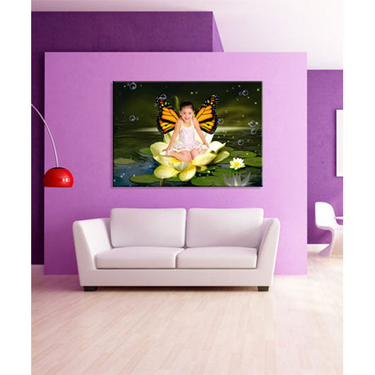 Fantasie-Portrait - Schmetterling in Wasserrose - Fantasieportrait