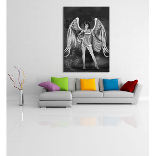 Fantasie-Portrait - Rote Elfen SW - Fantasieportrait