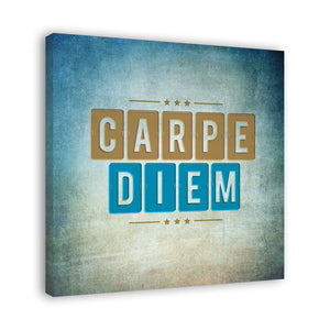 Spruch auf Leinwand - Carpe Diem - Witziger Spruch auf Leinwand
