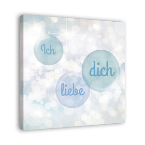 Spruch auf Leinwand - Ich liebe dich - Witziger Spruch auf Leinwand